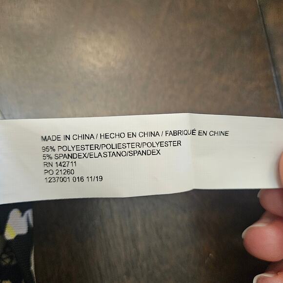 Eloquii Black and Yellow Floral Midi Dress - Picture 8 of 9